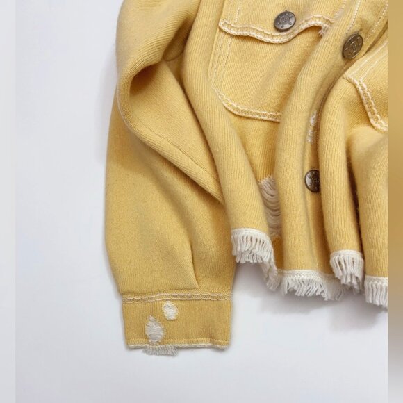 Barrie Denim fringed cashmere and cotton jacket - Picture 11 of 14